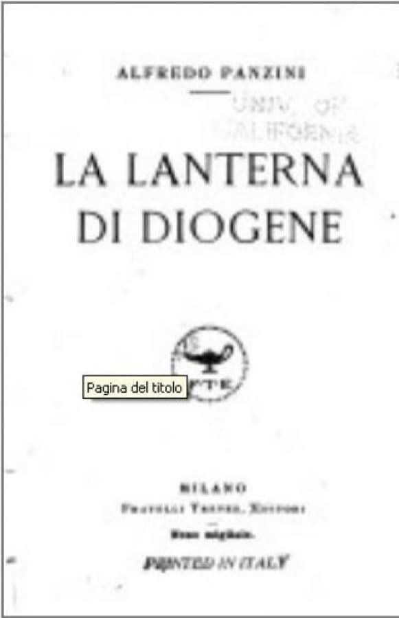 La lanterna di Diogene